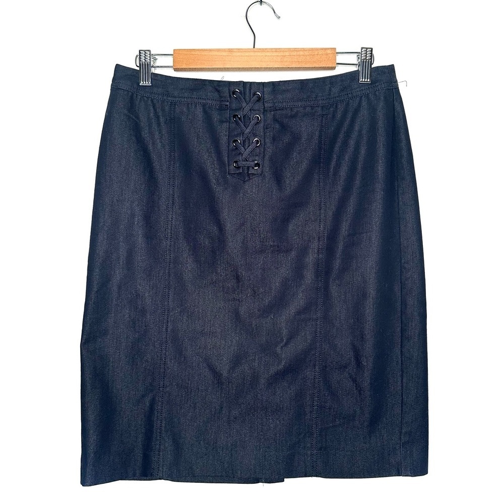 Talbots | Dark Stretch Denim Pencil Skirt Size 10